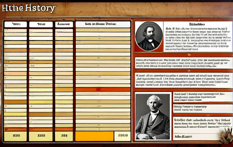**Interactive Timeline of History:** A vibrant, visually engaging interactive timeline showcasing historical events with clickable elements, images, and short text snippets. Focus on making history feel alive and interconnected, not just a collection of facts. Style: Clean, modern infographic.
