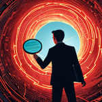**Prompt 1: Battling Digital Disinformation**
    A person stands at a crossroads in a swirling digital vortex, surrounded by a chaotic maelstrom of misleading news headlines, sensationalist clickbait banners, and fragmented data streams. A subtle red glow emanates from false information, while a clear, sharp beam of light cuts through the noise, symbolizing critical evaluation and verified sources. The person holds a metaphorical filter or a magnifying glass, actively sifting through the content, moving towards a path of clarity and truth. The scene should convey the overwhelming nature of disinformation and the empowered feeling of discernment. Visual style: modern, tech-noir, with elements of information overload and clarity.